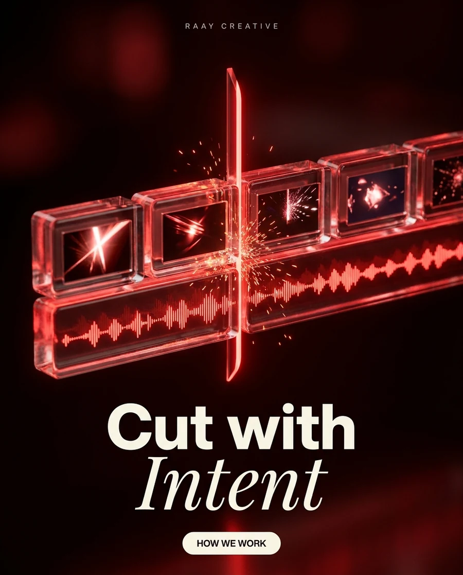 Cut with intent — Raay craft card
