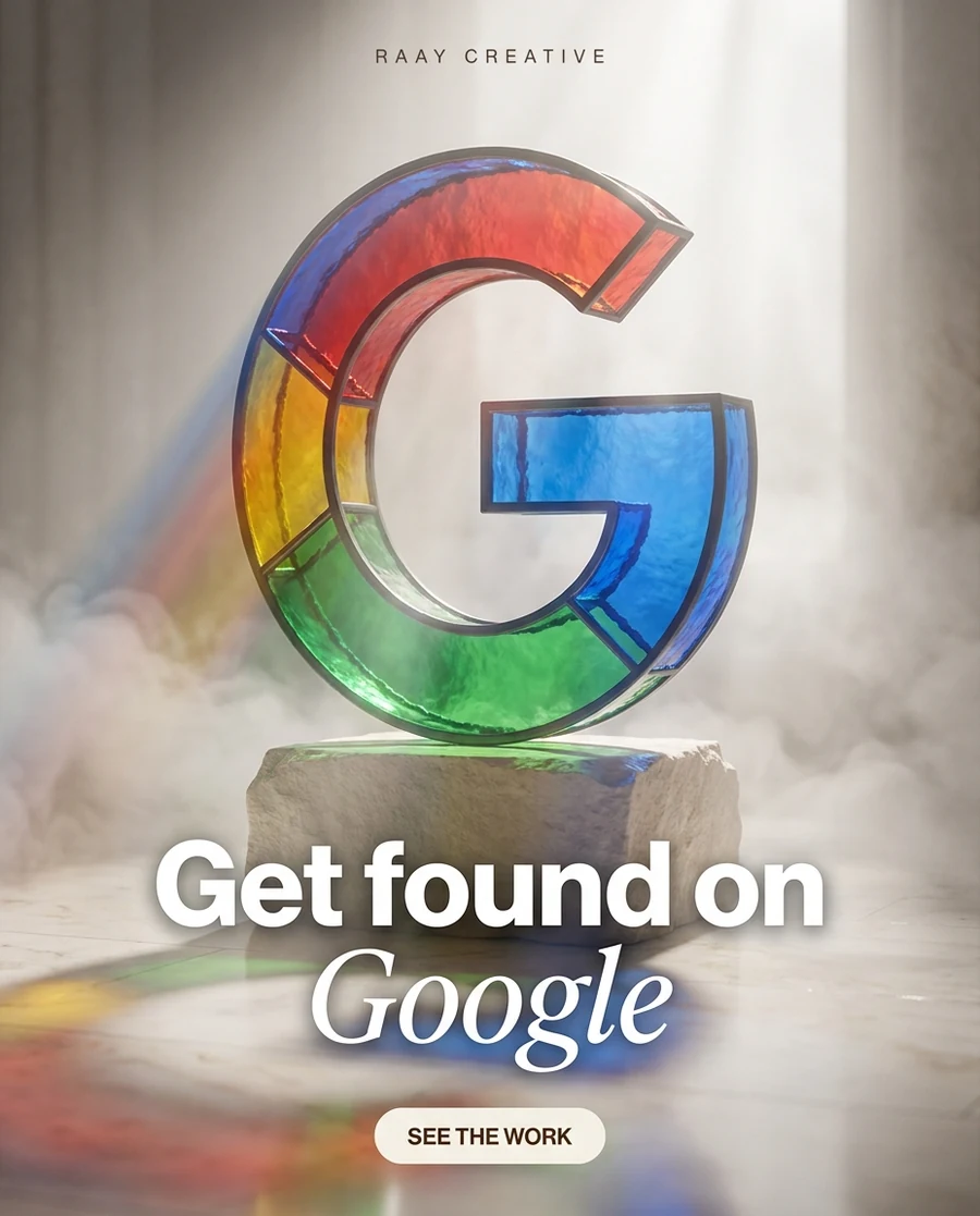 Get found on Google — Raay platform card