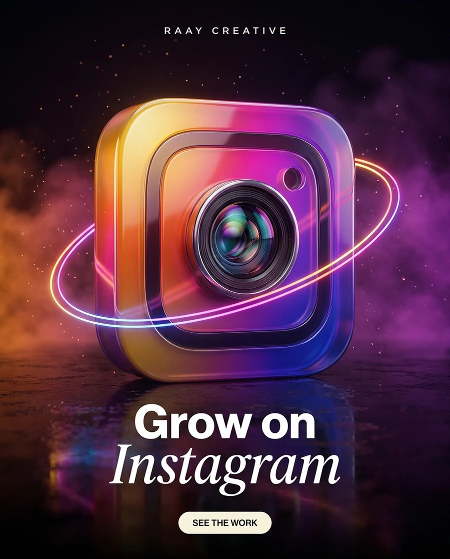 Grow on Instagram — Raay platform card