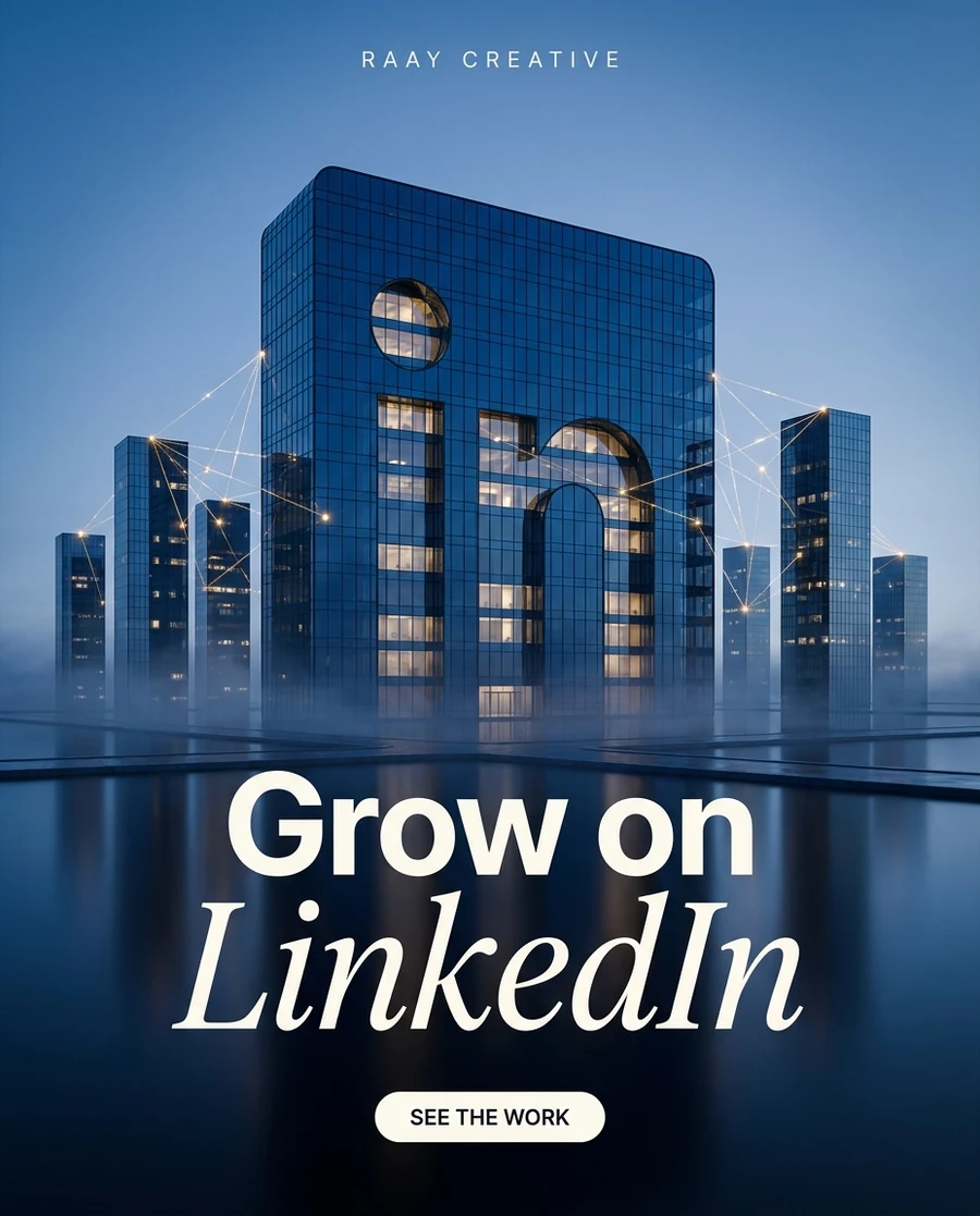 Grow on LinkedIn — Raay platform card